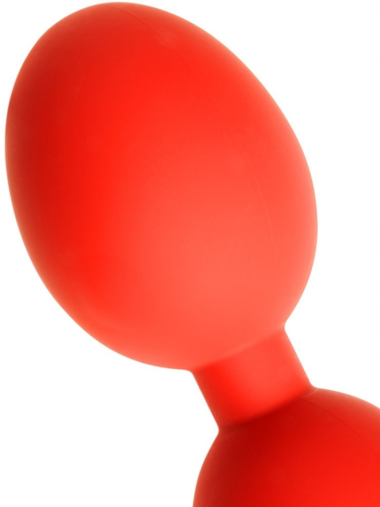 Anal golyók - Stretch Eggs S, 43 x 4 cm, piros - Image 4