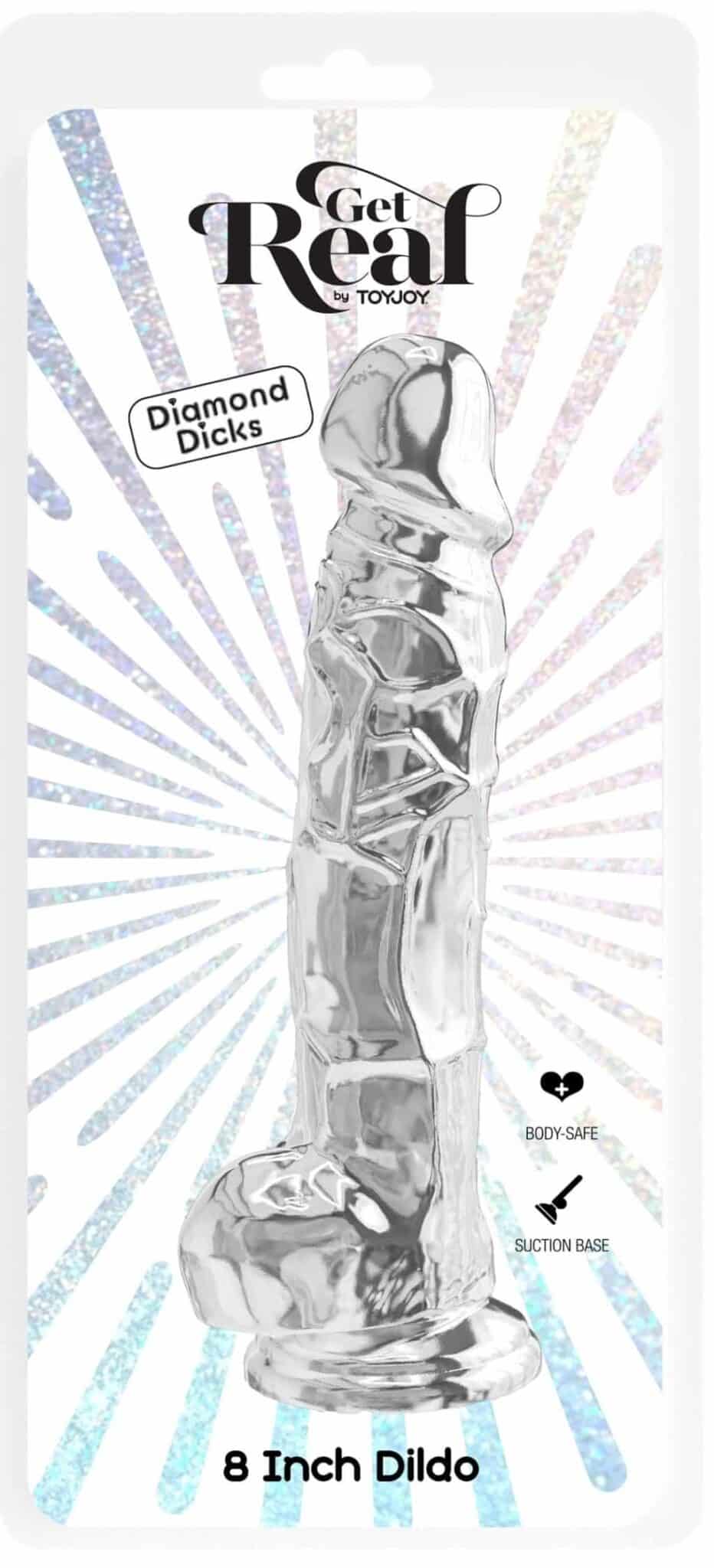 Diamond Dick – realisztikus, átlátszó dildo 18 cm - Image 2