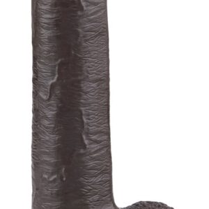 Prémium Sliding Skin – 17 cm fekete vibrátor érzékeknek