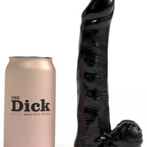 Rocky – stílusos fekete dildó, 19 cm long