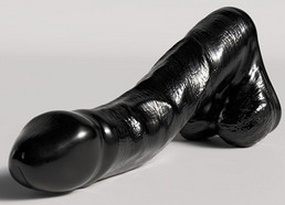 Rocky – stílusos fekete dildó, 19 cm long - Image 3