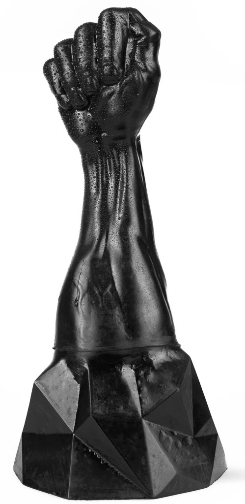 Tonis Dark Crystal – prémium, fekete üveg dildó 29 x 11 cm - Image 5