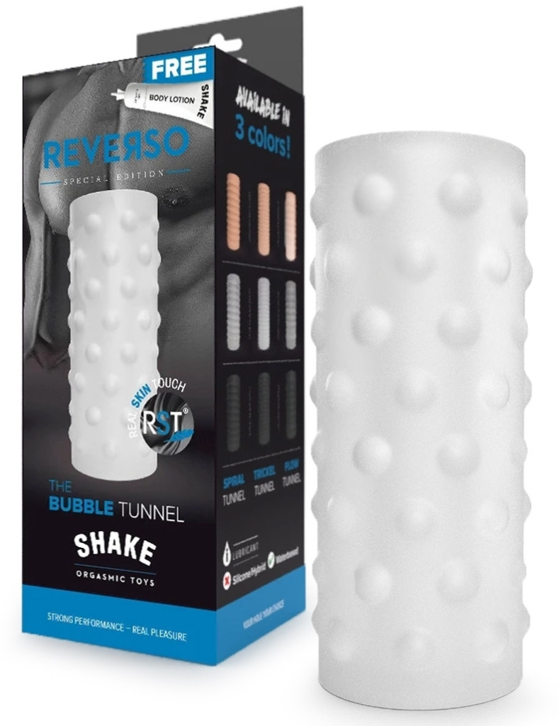Shake Reverso – érzéki maszturbátor fehér színben - Image 3