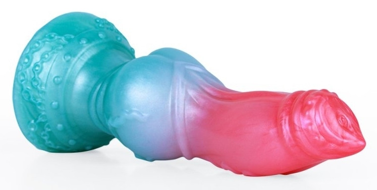 Alien Beast Cyan Rainbow – színes, 7.9" dildó - Image 8