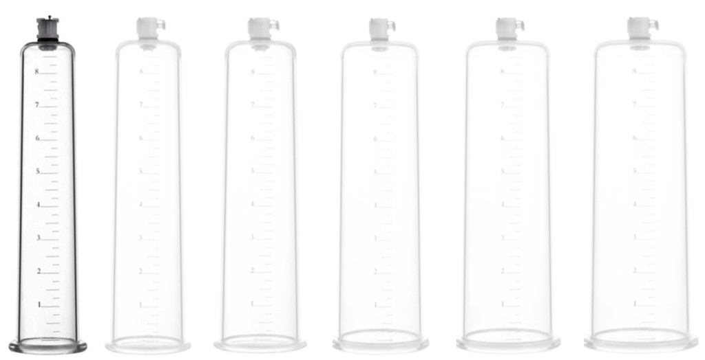 Cylinder Clearpump – átlátszó péniszpumpa 23 x 4,3 cm
