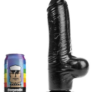 Dildo DP89B Funker XL – prémium fekete intim eszköz 18 cm
