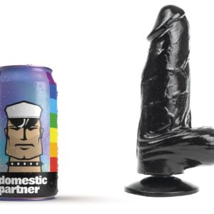 Dildo DP90B Panzer S – prémium fekete dildó 12 cm x 5 cm