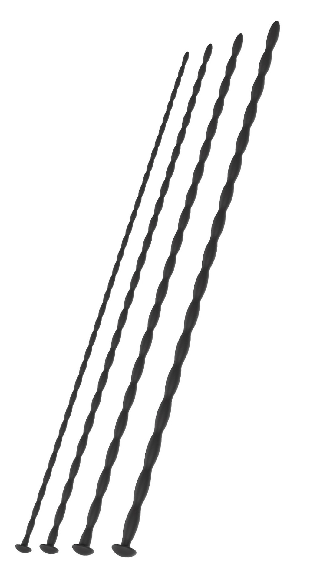 4 db kezdő urethral rúd szett – 30 cm, 3-6 mm átmérő