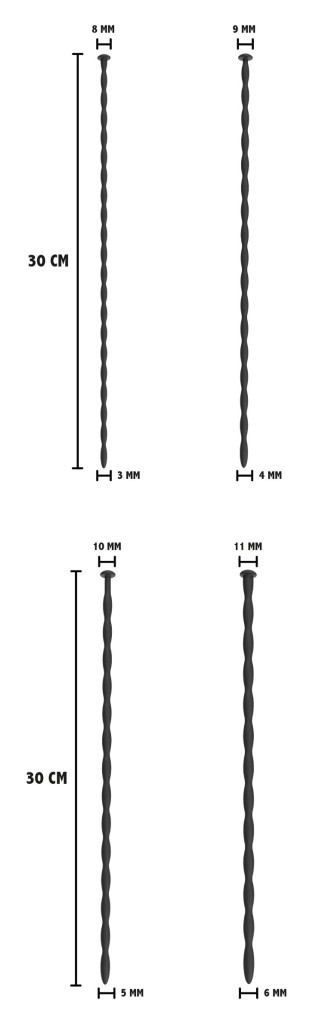 4 db kezdő urethral rúd szett – 30 cm, 3-6 mm átmérő - Image 3