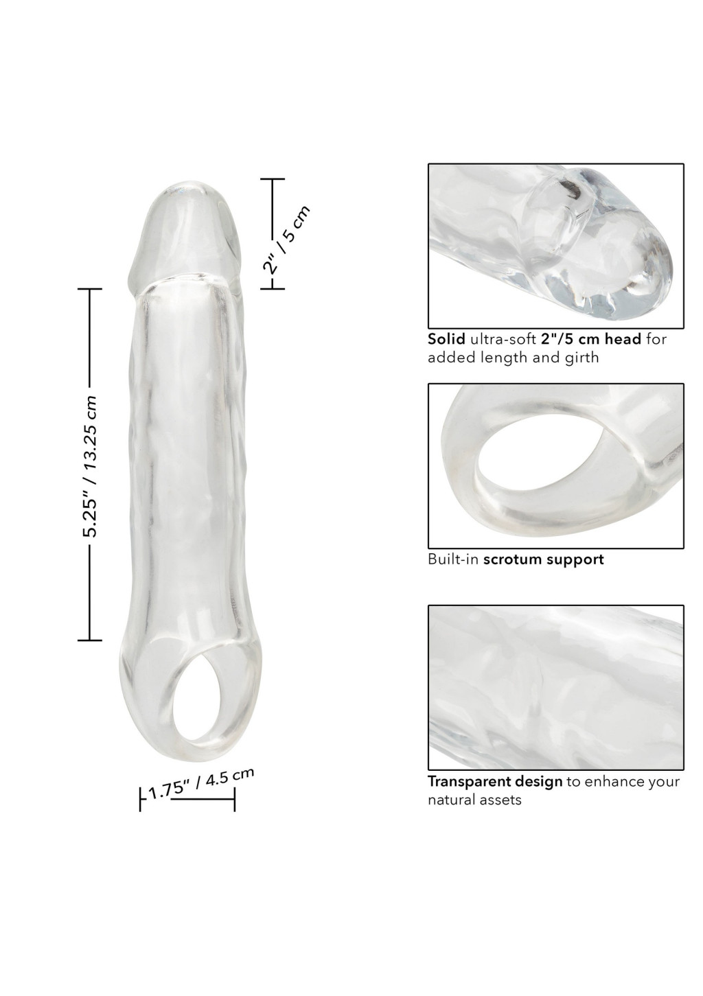 Performance Maxx – áttetsző pénisz hüvely, 18 x 5 cm - Image 7