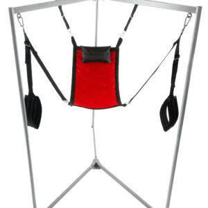 Kit Sling – piros textil hinta szürke kerettel