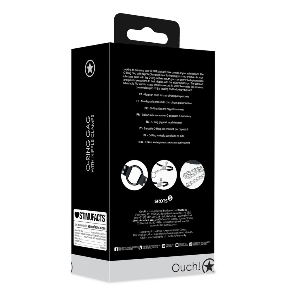 O-Ring – 5 cm-es gátló és mellbimbó csipesz szett - Image 4