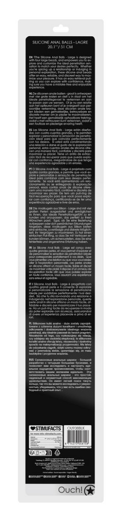 Chapballs Large – prémium fekete masszírozó eszköz 46 cm - Image 3