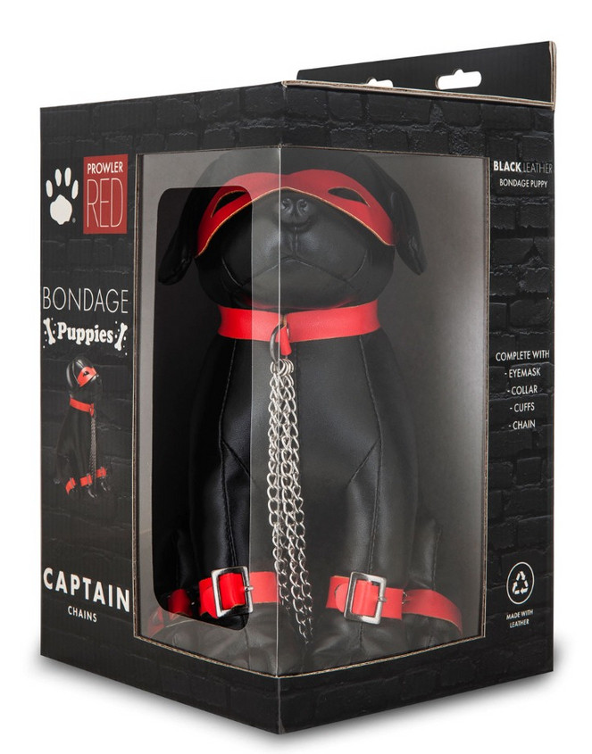 Captain Chains – fekete 24cm-es műbőr kötöző eszköz - Image 2