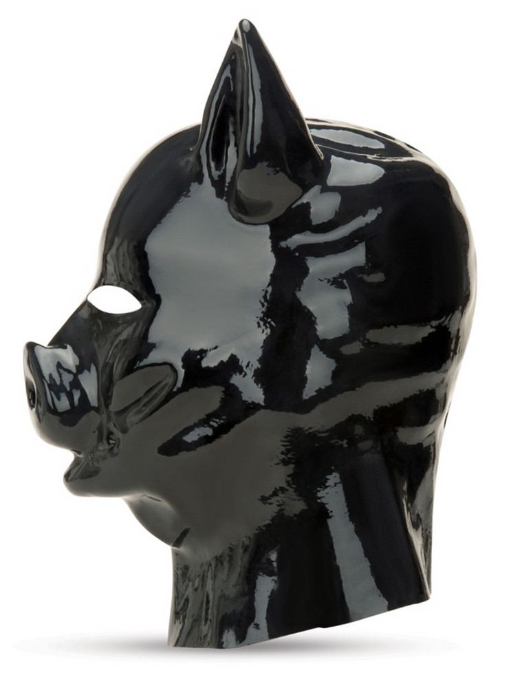 Latex Pig Hood Prowler – prémium latex maszk - Image 3