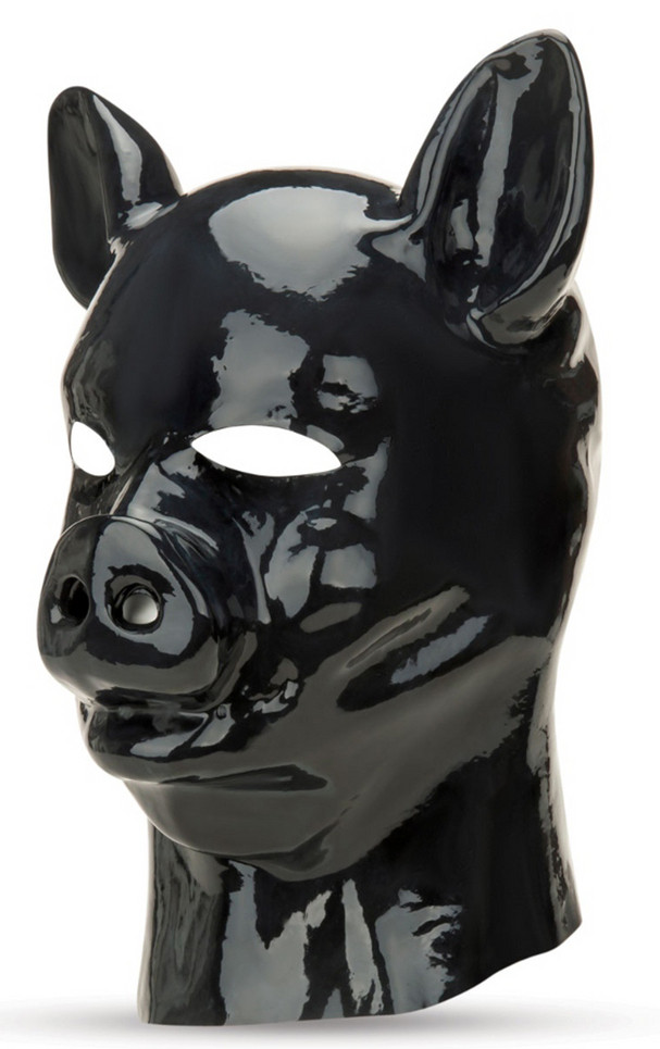 Latex Pig Hood Prowler – prémium latex maszk - Image 4