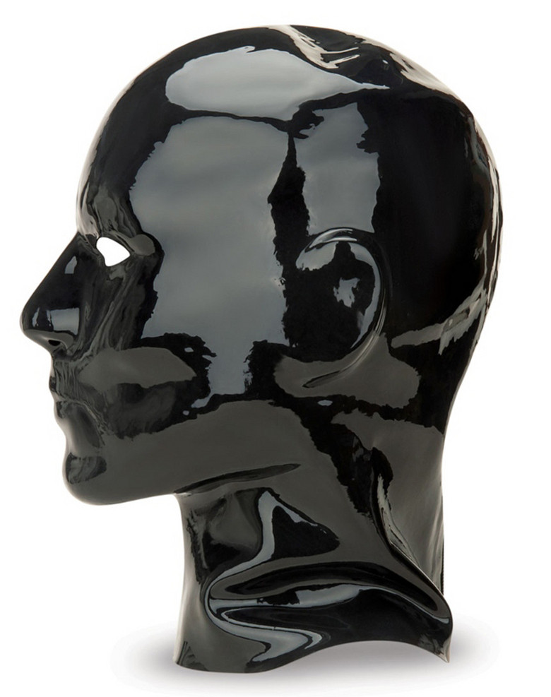 Prowler – piros-fekete latex fejvédő - Image 3