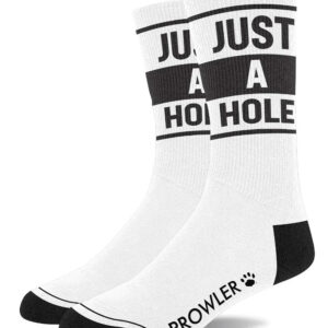 JUST A HOLE – stílusos fehér zoknik érzéki kényelemhez