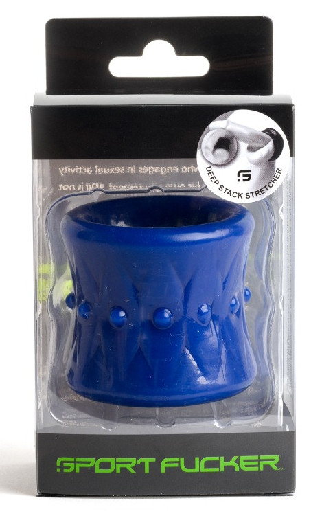 Ballstretcher Soft – puha herefeszítő, 32 mm széles, kék - Image 2