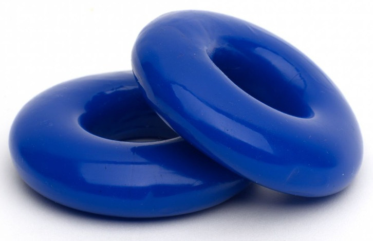 Két darab Stacker – puha péniszgyűrű 20 mm kék