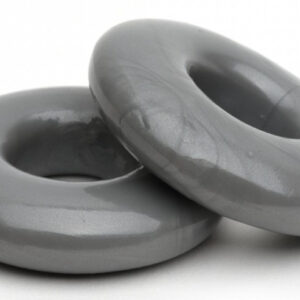 Két darabos puha péniszgyűrű szett – 20 mm, szürke
