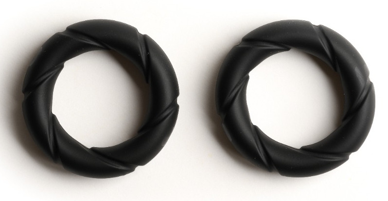 Ready Rings – 2 db prémium péniszgyűrű fekete színben