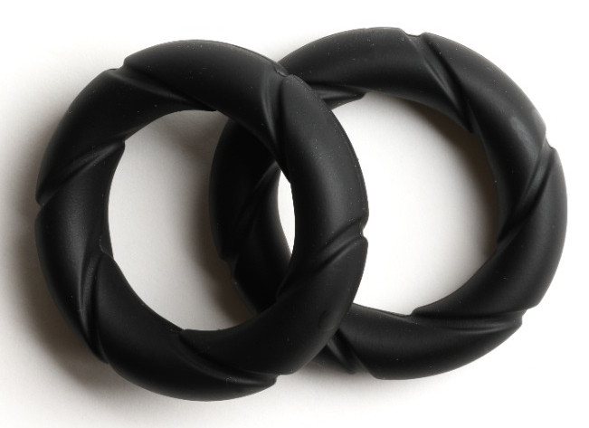 Ready Rings – 2 db prémium péniszgyűrű fekete színben - Image 3