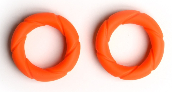 Ready Rings – prémium narancssárga péniszgyűrűk (2 db)