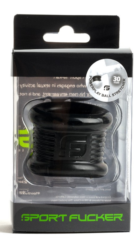 Powerplay – 30 mm puha heretágító, elegáns fekete színben - Image 2