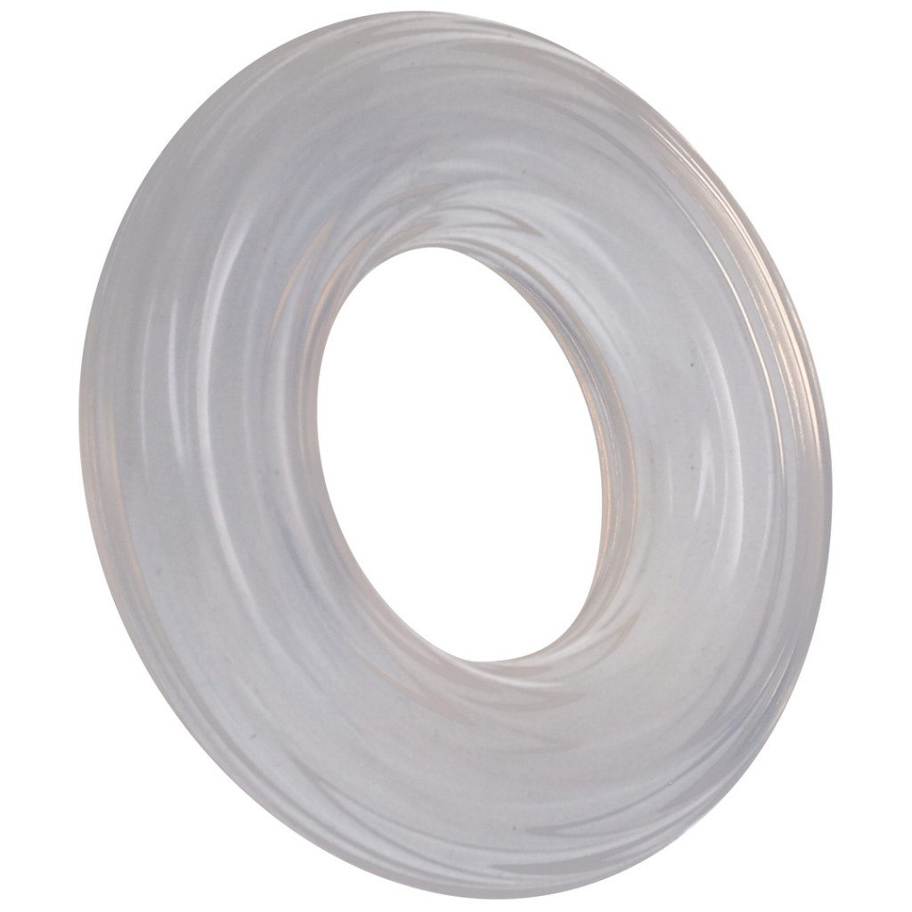 Ribbed Donut – átlátszó texturált péniszgyűrű - Image 3