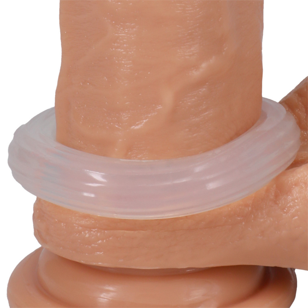 Ribbed Donut – átlátszó texturált péniszgyűrű - Image 6