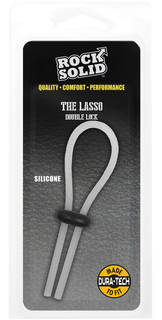 Lasso Double – prémium kettős péniszgyűrű fehér színben - Image 2
