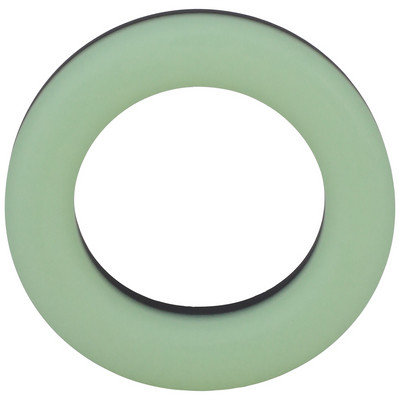 Phosphorescent Big O – fényelő cockring, 32 mm, fekete-zöld - Image 3