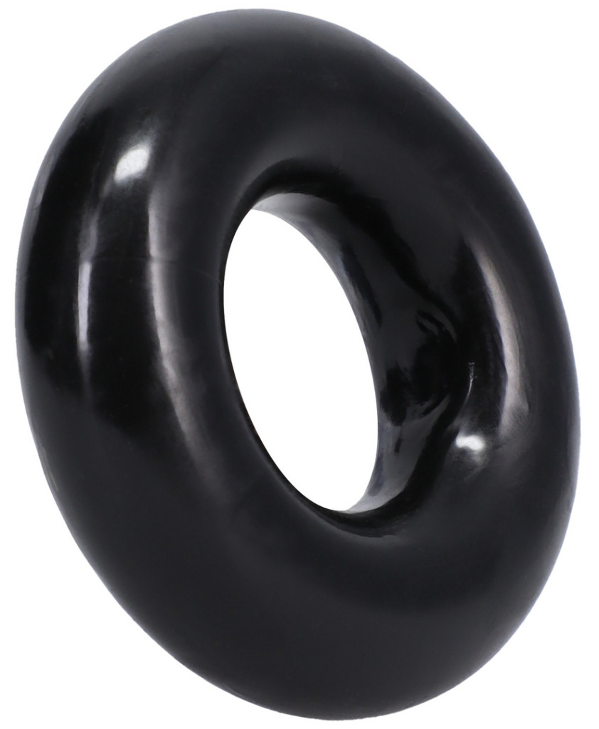 The Donut 3X – prémium fekete péniszgyűrű 22 mm - Image 3