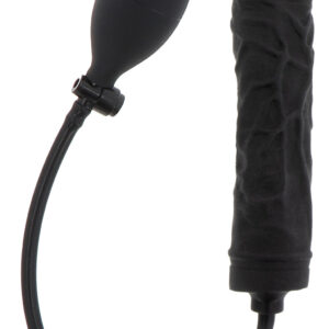 Inflatable Dildo – fekete, 18 cm és 3,5 cm prémium vibrátor