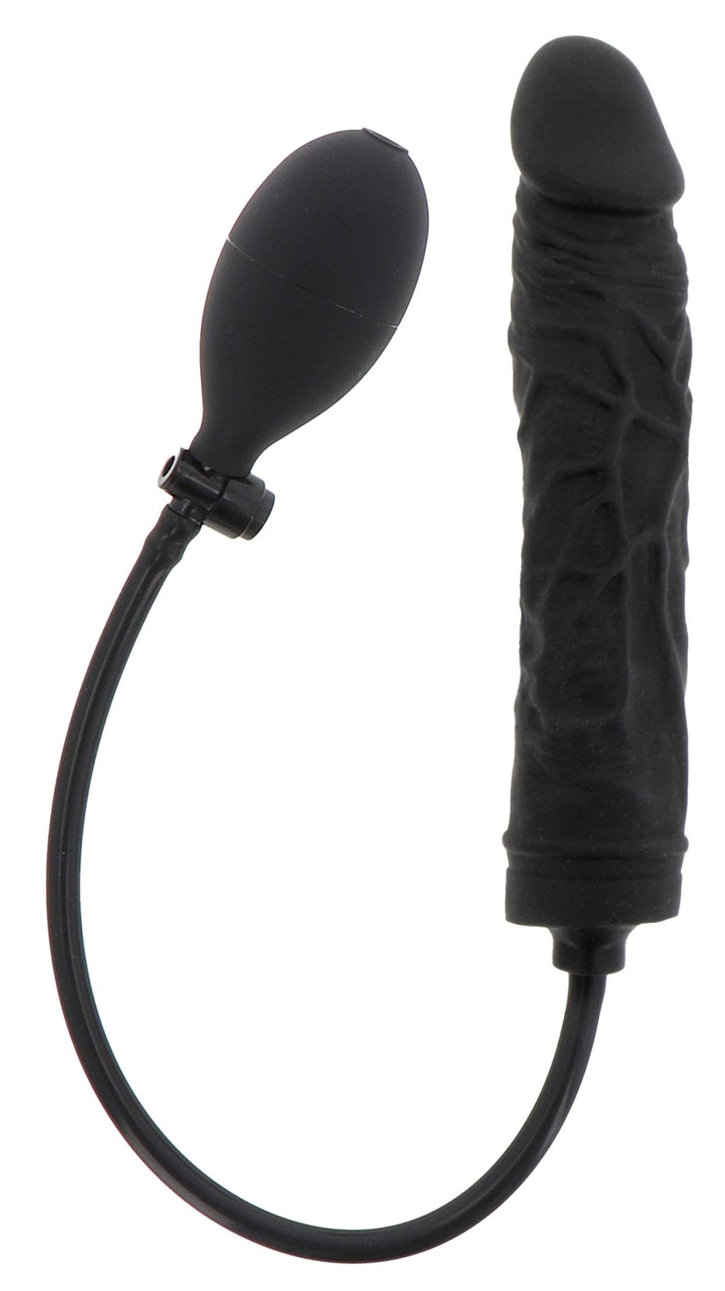 Inflatable Dildo – fekete, 18 cm és 3,5 cm prémium vibrátor
