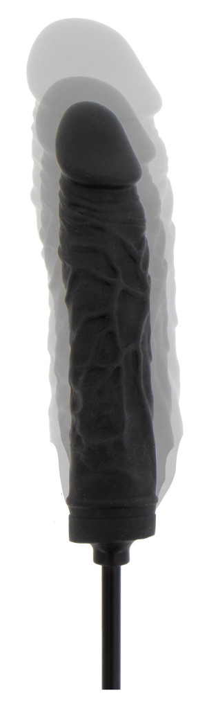 Inflatable Dildo – fekete, 18 cm és 3,5 cm prémium vibrátor - Image 5