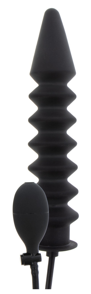 Expert Ráncos Felfújható Dildó – 28 x 6 cm, Fekete - Image 3