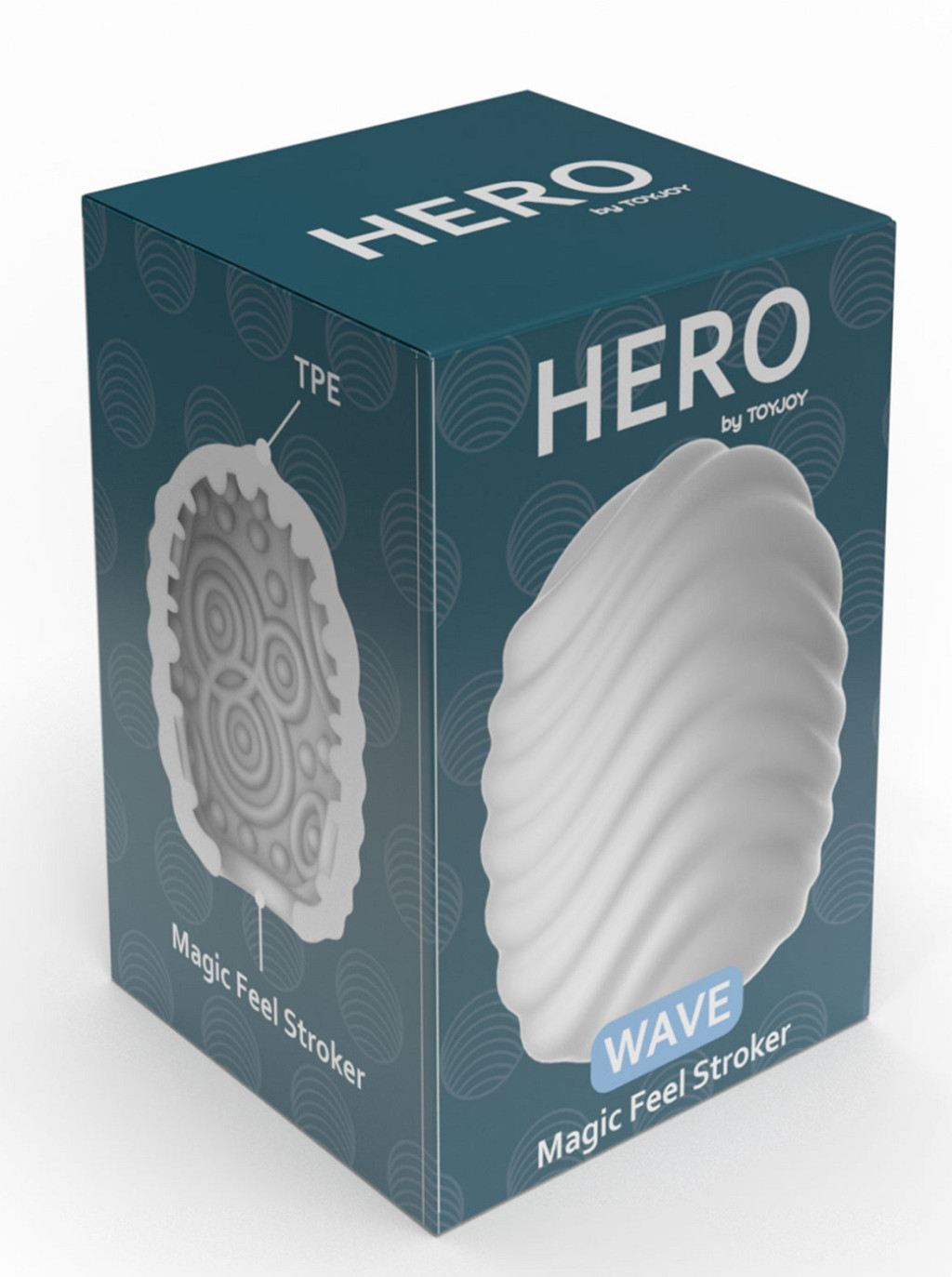 Hero Wave – prémium maszturbátor tojás fehér - Image 2