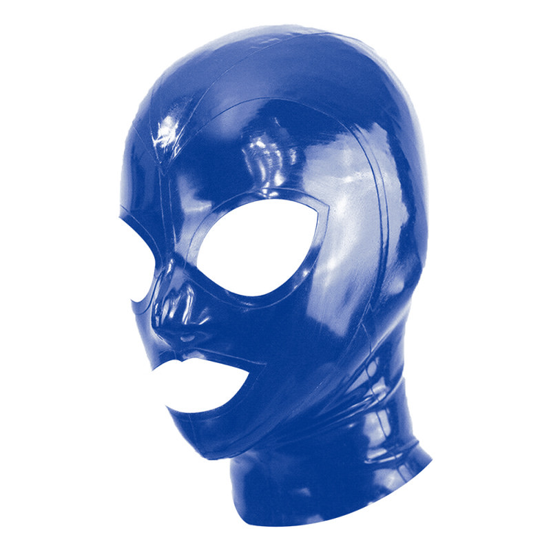 Blue Texie – latex balaclava, prémium érzéki élményhez