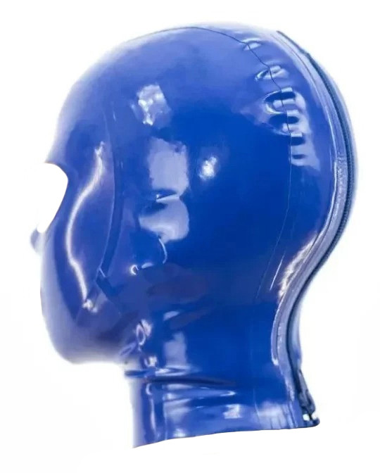 Blue Texie – latex balaclava, prémium érzéki élményhez - Image 5