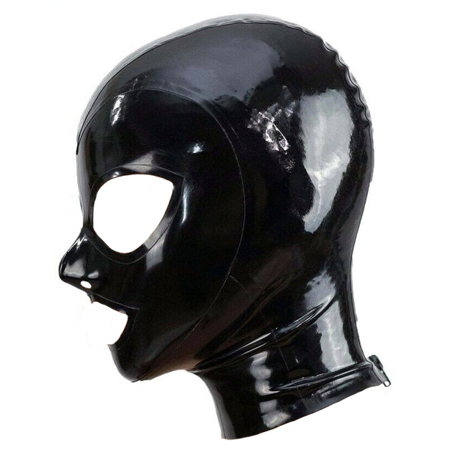 Black Texie – latex balaklava érzéki átöleléssel - Image 8
