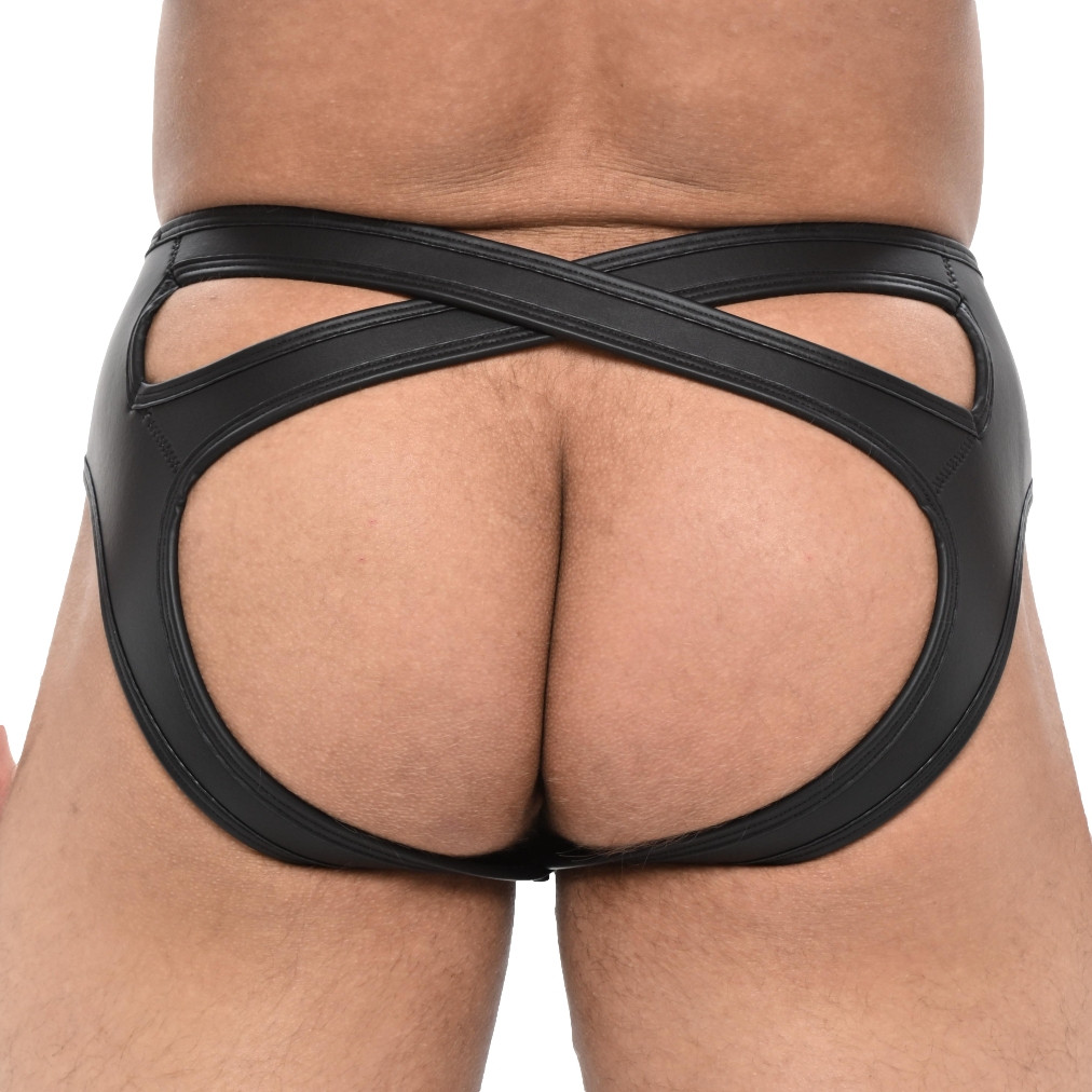 Olympo – stílusos fekete jockstrap intim élményekhez - Image 2