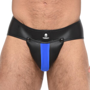 Olympo – fekete-kék elegáns jockstrap