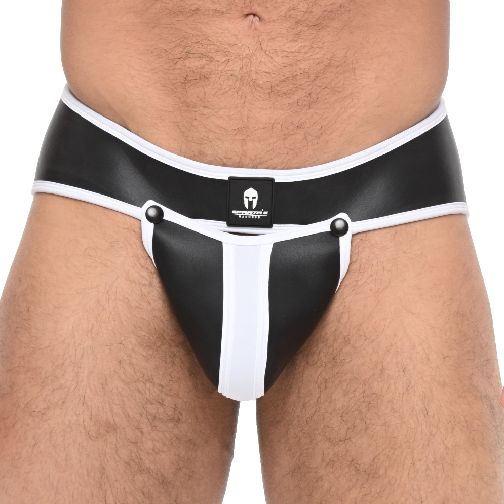 Olympo Jockstrap – prémium férfi alsónemű fekete-fehérben