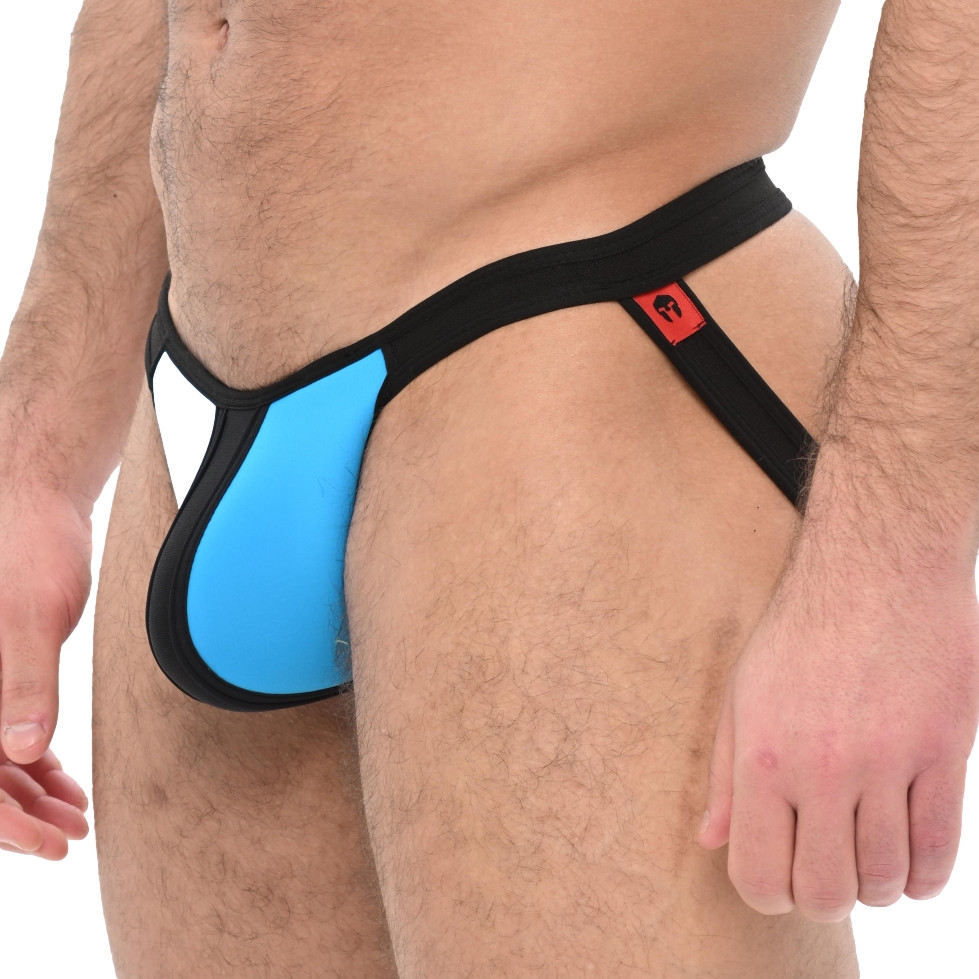 Troy Blue-Black – stílusos férfi jockstrap prémium anyagból - Image 3