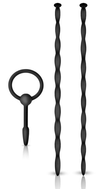 3 db-os csomag – hosszú húgycsőpálcák és dugó (27 cm)