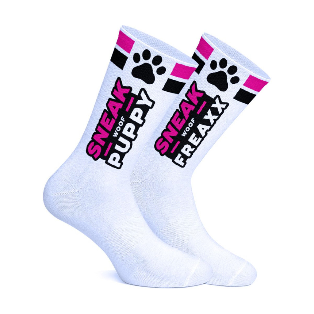 Sneak Woof – játékos rózsaszín kutya zoknik - Image 8