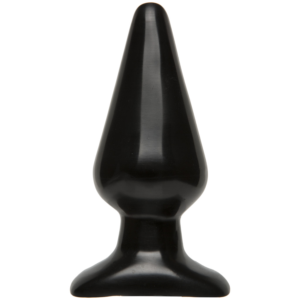 Prémium sima anál dugó – 12 cm fekete