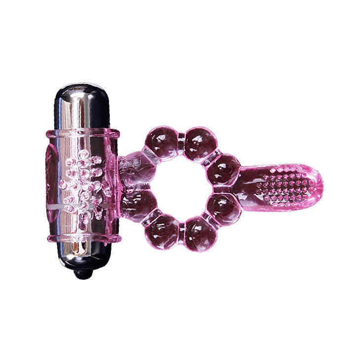 BAILE – szilikon gyűrű 10 nyelv ritmussal pink vibrációval - Image 6